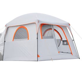 Large SUV Tent for 6 Person, 10 x 9 FT 3-Season SUV Tailgate Tent with Ventilated Doors & Mesh Windows
