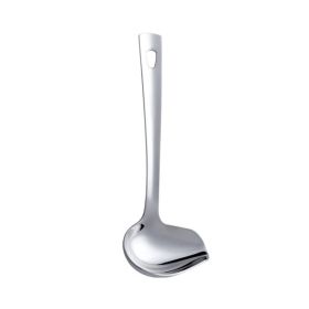 Oil Spoon Thickened Soup Spoon Pouring Sauce Spoon (Color: Silver, Type: Tableware)