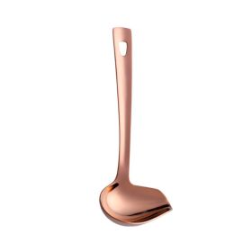 Oil Spoon Thickened Soup Spoon Pouring Sauce Spoon (Color: Rose Gold, Type: Tableware)
